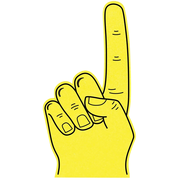 The 33" # 1 foam finger is available in many colors..... from ASI 42155 Amerifoam® - The House of Foam