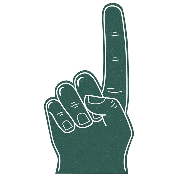 The 33" # 1 foam finger is available in many colors..... from ASI 42155 Amerifoam® - The House of Foam