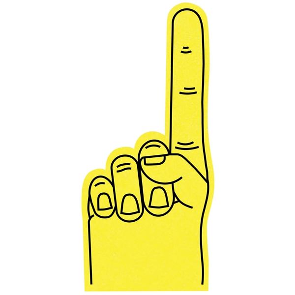 The 16" #1 foam finger is available in different colors..... from ASI 42155 Amerifoam® - The House of Foam