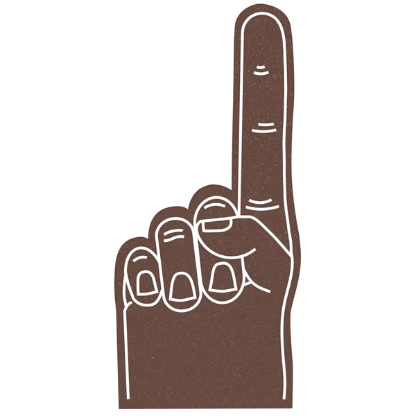 The 16" #1 foam finger is available in different colors..... from ASI 42155 Amerifoam® - The House of Foam