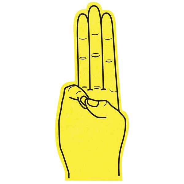 The salute hand is available in different colors.... from ASI 42155 Amerifoam® - The House of Foam