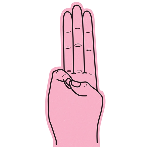 The salute hand is available in different colors.... from ASI 42155 Amerifoam® - The House of Foam