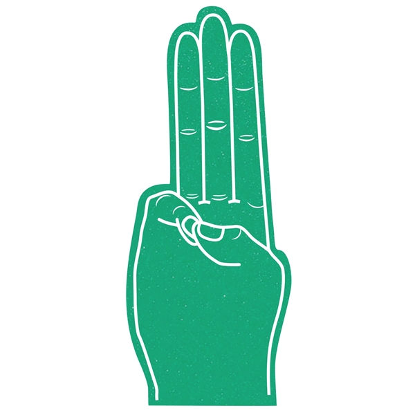 The salute hand is available in different colors.... from ASI 42155 Amerifoam® - The House of Foam