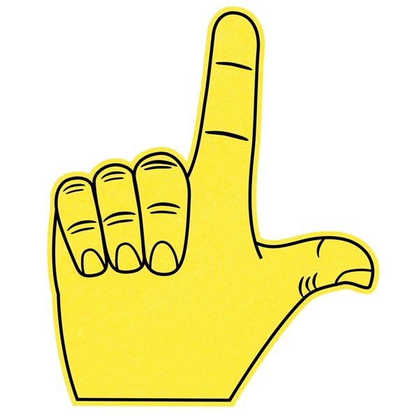 The 16" letter "L" hand is available in different colors.... from ASI 42155 Amerifoam® - The House of Foam