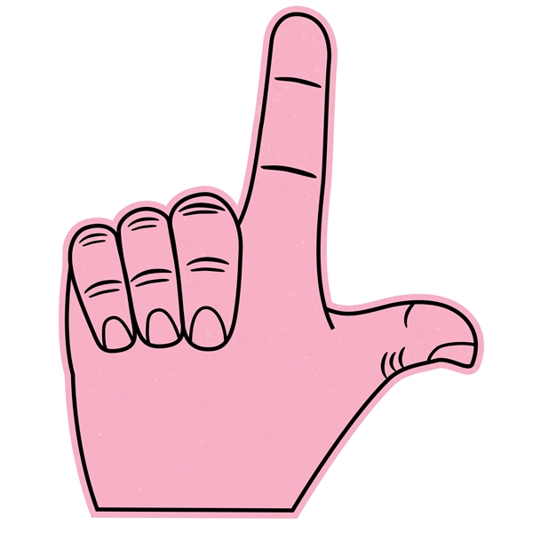 The 16" letter "L" hand is available in different colors.... from ASI 42155 Amerifoam® - The House of Foam