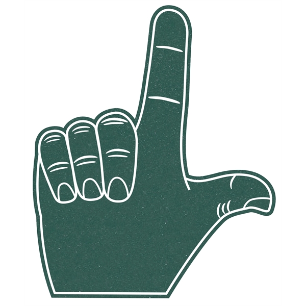 The 16" letter "L" hand is available in different colors.... from ASI 42155 Amerifoam® - The House of Foam