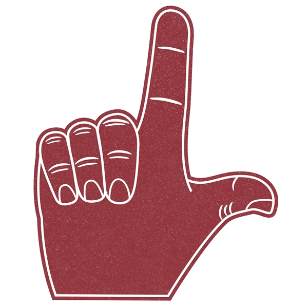 The 16" letter "L" hand is available in different colors.... from ASI 42155 Amerifoam® - The House of Foam