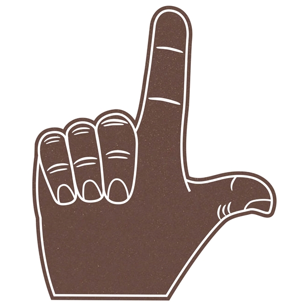 The 16" letter "L" hand is available in different colors.... from ASI 42155 Amerifoam® - The House of Foam