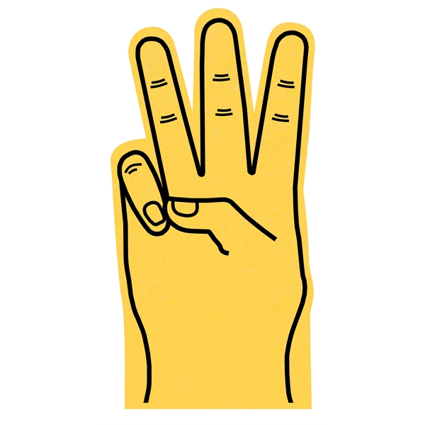 The 3 finger hand is available in different colors.... from ASI 42155 Amerifoam® - The House of Foam