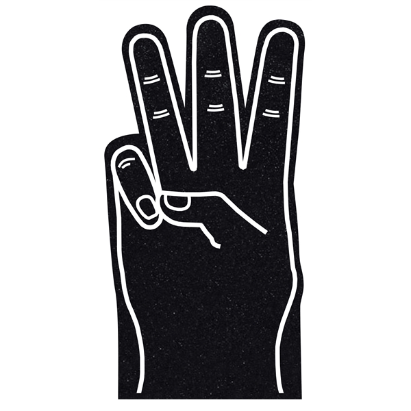 The 3 finger hand is available in different colors.... from ASI 42155 Amerifoam® - The House of Foam