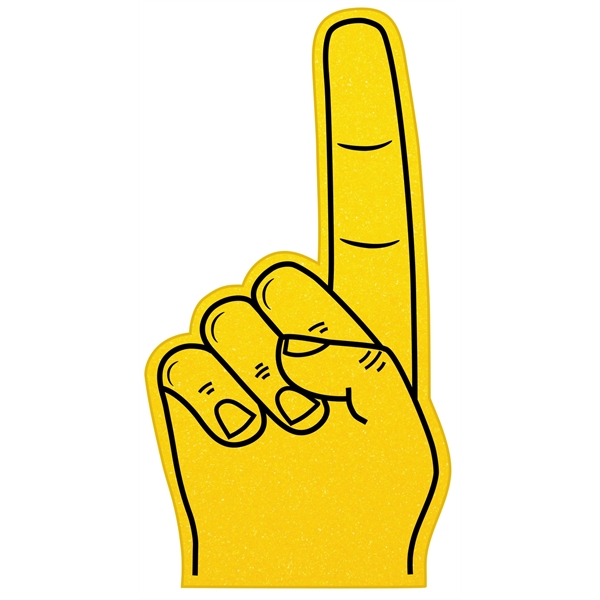 The deluxe 16" # 1 foam finger is available many colors.... from ASI 42155 Amerifoam® - The House of Foam