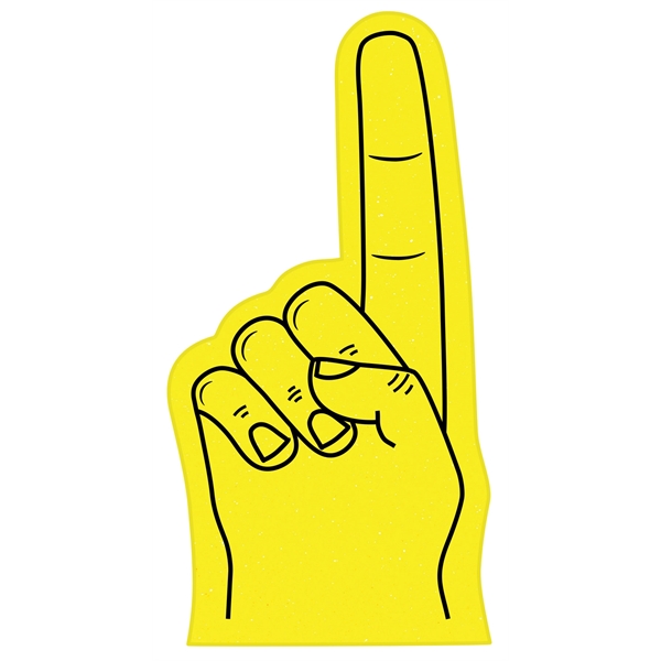 The deluxe 12" #1 foam finger is available in different colors.... from ASI 42155 Amerifoam® - The House of Foam