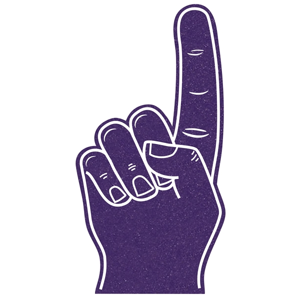 The 22" # 1 foam finger is available many attractive colors..... from ASI 42155 Amerifoam® - The House of Foam