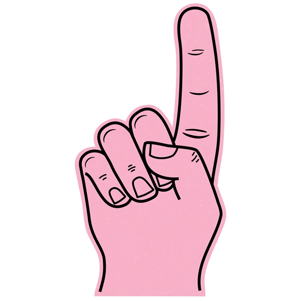 The 22" # 1 foam finger is available many attractive colors..... from ASI 42155 Amerifoam® - The House of Foam