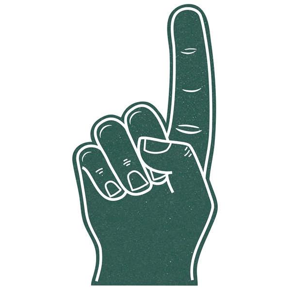 The 22" # 1 foam finger is available many attractive colors..... from ASI 42155 Amerifoam® - The House of Foam
