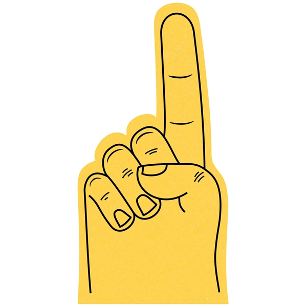 The 14" # 1 foam finger is available in many attractive... from ASI 42155 Amerifoam® - The House of Foam