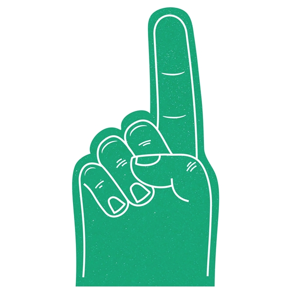 The foam finger is available in different colors.... from ASI 42155 Amerifoam® - The House of Foam