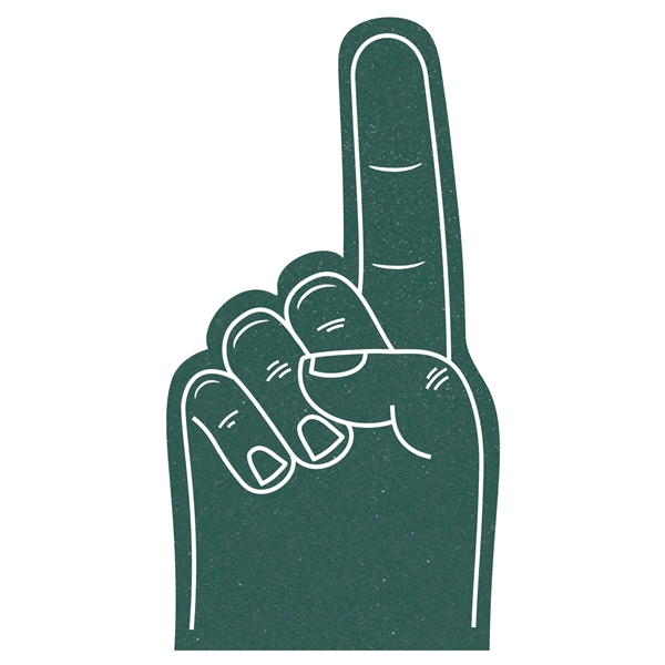The foam finger is available in different colors.... from ASI 42155 Amerifoam® - The House of Foam