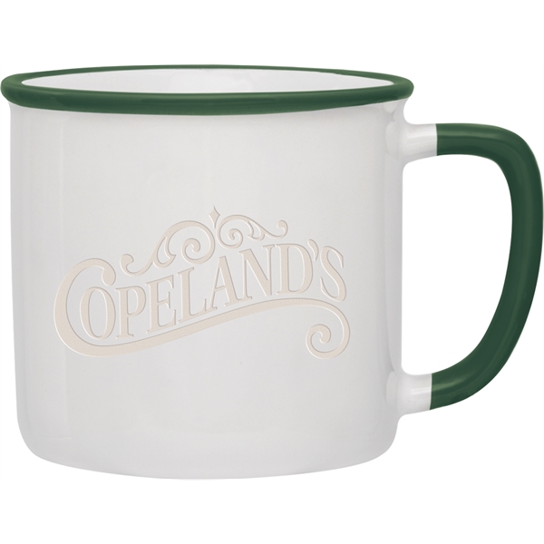 14 oz. ceramic mug with bright white interior and exterior and... from ASI 71920 Moderne Glass Company Inc / Glass America®