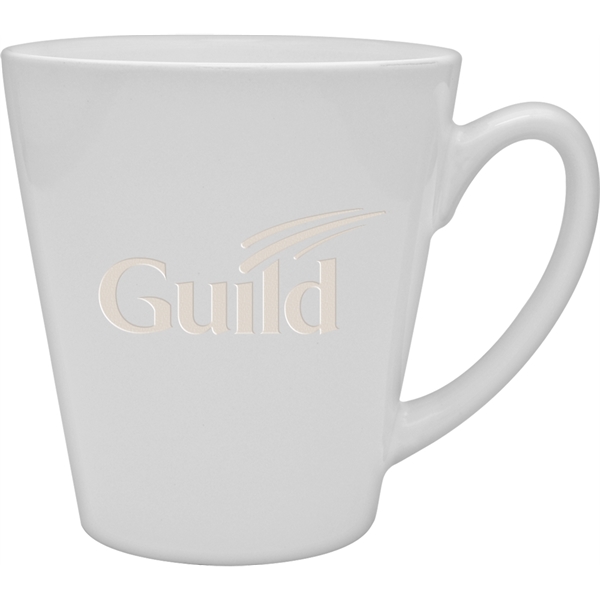 12 oz. ceramic mug with customization.... from ASI 71920 Moderne Glass Company Inc / Glass America®