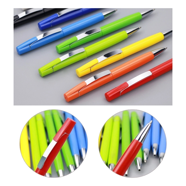 Metal clip plastic pen made of plastic with a metal clip... from ASI 37218 Athena Promo (tm)