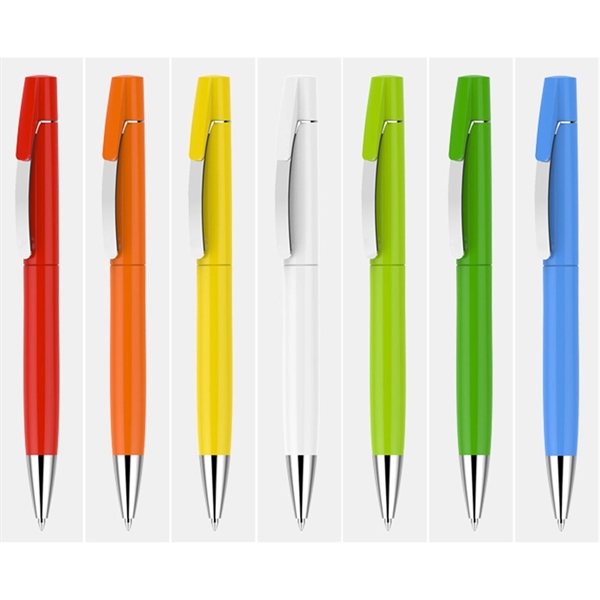 Metal clip plastic pen made of plastic with a metal clip... from ASI 37218 Athena Promo (tm)