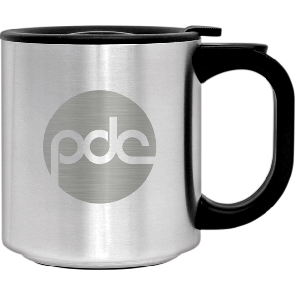12 oz. stainless steel coffee mug with  double wall construction... from ASI 71920 Moderne Glass Company Inc / Glass America®
