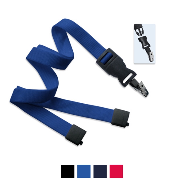 5/8" width polyester lanyard with detachable bulldog clip.... from ASI 62088 IDProductsource