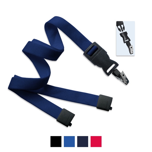 5/8" width polyester lanyard with detachable bulldog clip.... from ASI 62088 IDProductsource