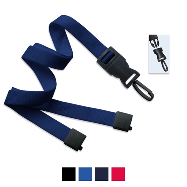 5/8" width polyester lanyard with detachable plastic hook.... from ASI 62088 IDProductsource