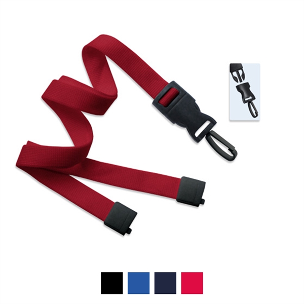 5/8" width polyester lanyard with detachable plastic hook.... from ASI 62088 IDProductsource