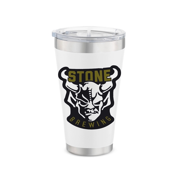 16 oz. BaseCamp® pint tumbler made of stainless steel with double-wall,... from ASI 88060 Snugz/USA Inc / Sweda®