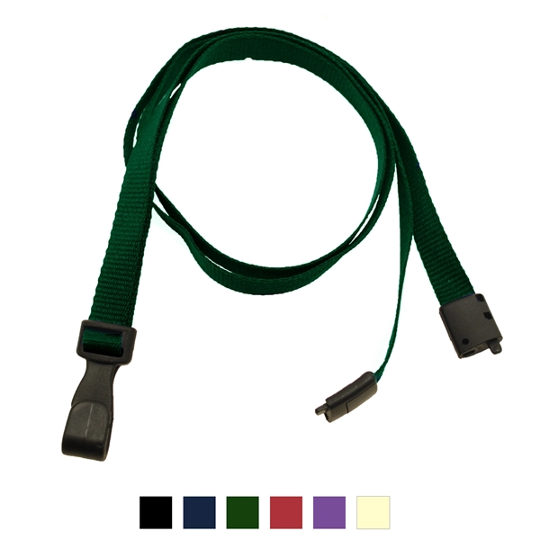 3/8" lanyard made from recycled polyester with wide breakaway plastic hook.... from ASI 62088 IDProductsource