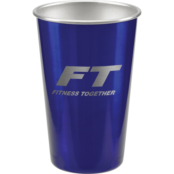 16 oz. stainless steel stadium cup with single wall construction and... from ASI 71920 Moderne Glass Company Inc / Glass America®