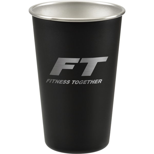 16 oz. stainless steel stadium cup with single wall construction and... from ASI 71920 Moderne Glass Company Inc / Glass America®