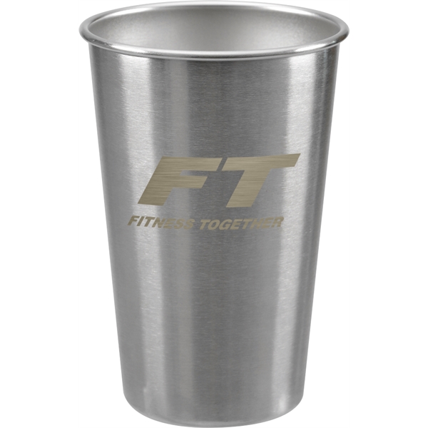 16 oz. stainless steel stadium cup with single wall construction and... from ASI 71920 Moderne Glass Company Inc / Glass America®