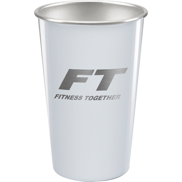 16 oz. stainless steel stadium cup with single wall construction and... from ASI 71920 Moderne Glass Company Inc / Glass America®