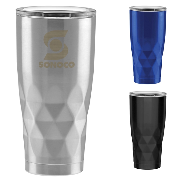 20 oz. travel tumbler made of double-wall stainless steel with a... from ASI 71920 Moderne Glass Company Inc
