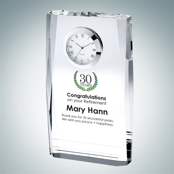 Beveled plaque clock.... from ASI 47791 Best Deal Awards