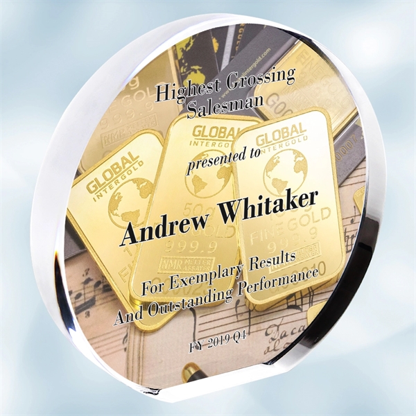 Photo acrylic circle plaque.... from ASI 47791 Best Deal Awards