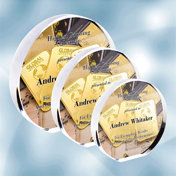 Photo acrylic circle plaque.... from ASI 47791 Best Deal Awards