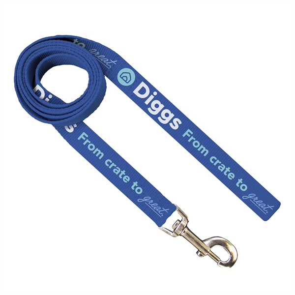 60" long, 1" dog leash of 2mm polyester PMS matched webbing... from ASI 45657 Pop! Promos
