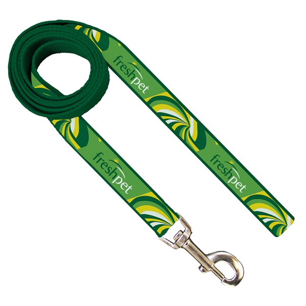 60" long, 1" dog leash of 2mm polyester PMS matched webbing... from ASI 45657 Pop! Promos