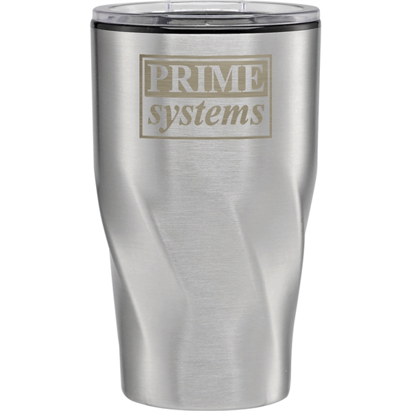 16 oz. travel tumbler with double-walled stainless steel construction with black... from ASI 71920 Moderne Glass Company Inc / Glass America®