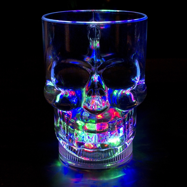 14 oz. skull cup with flashing light up LEDs.... from ASI 42016 Brighter Promotions Inc / Chemical Light™