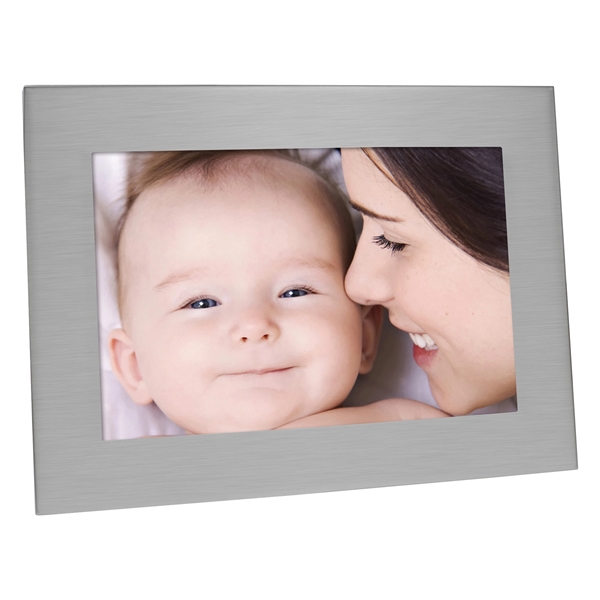 4" x 6" Brushed Aluminum Photo Frame.... from ASI 93520 Ventura Inc