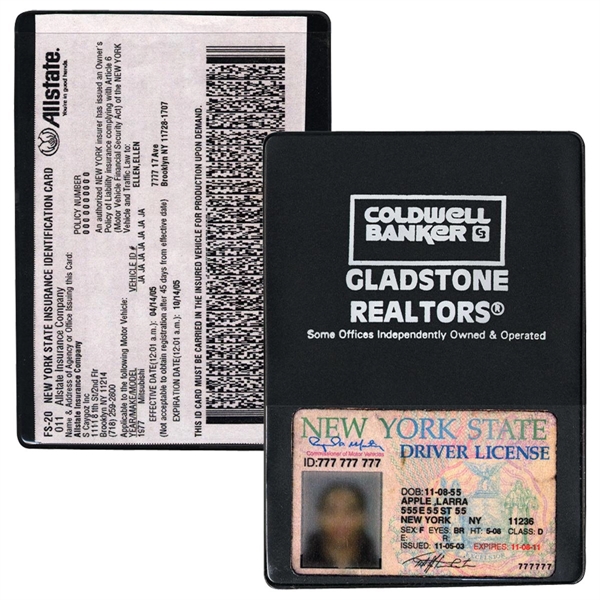 Standard copy guard vinyl insurance card holder with extra pocket.... from ASI 83770 Royal Industries / The Royal Line