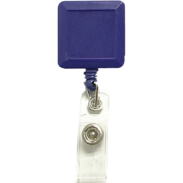 Square 26" retractable badge holder with metal clip on the back.... from ASI 74585 Nu Promo International / Nu Promo Line