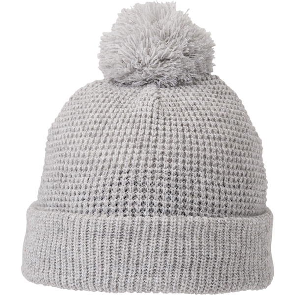 7.99" x 1.57" x 9.02" beanie with a cuff and pom-pom... from ASI 66887 PCNA / Trimark