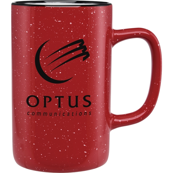 18 oz. ceramic mug with a retro granite design and speckled... from ASI 71920 Moderne Glass Company Inc / Glass America®